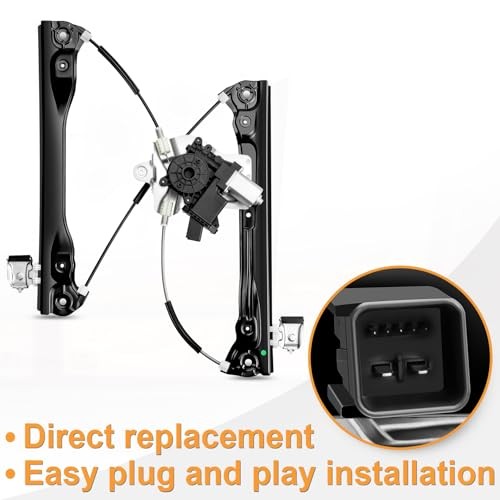 Front Left Driver Side Power Window Regulator with (7-Pin) Front Driver Side