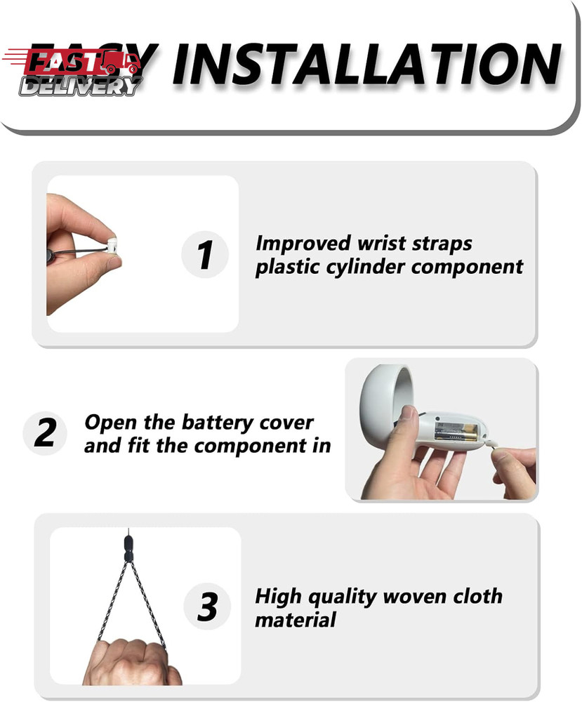 Improved Replacement Wrist Straps for Oculus Quest 2 Gen Controller, Sturdy Comf