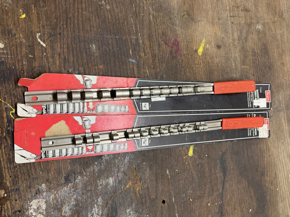 Sears Socket Carry Rack (2) For 1/2 And 3/8