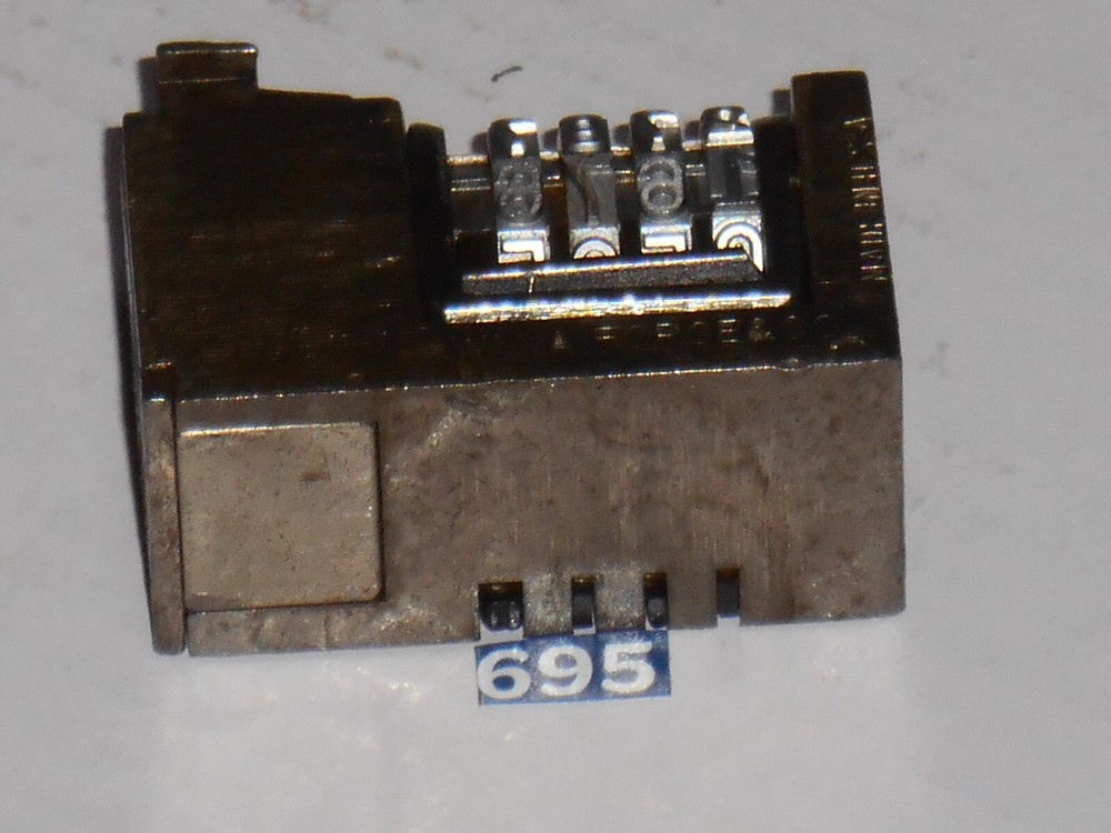 WMA | REVERSE letterpress numbering machine | 695