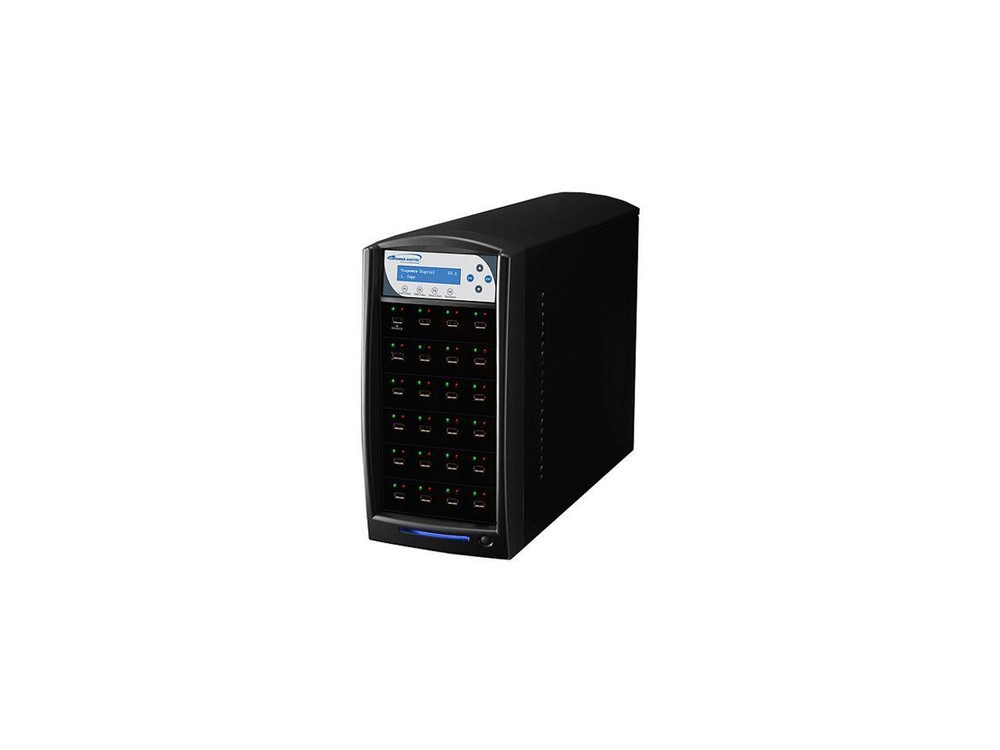 VINPOWER Black 1 to 23 128M Buffer Memory USBShark USB Flash Copy Tower Duplicat
