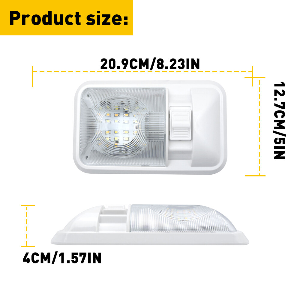 2 Pack 12V Led RV Ceiling Dome Light RV Interior Lighting for Trailer Camper