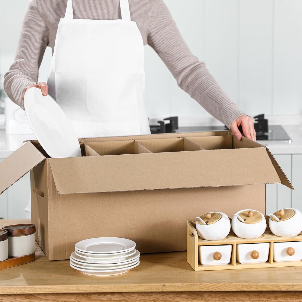 6 Sets Dish Packing Box Kitchen Moving Boxes Kit Glassware Packing Boxes Dish...