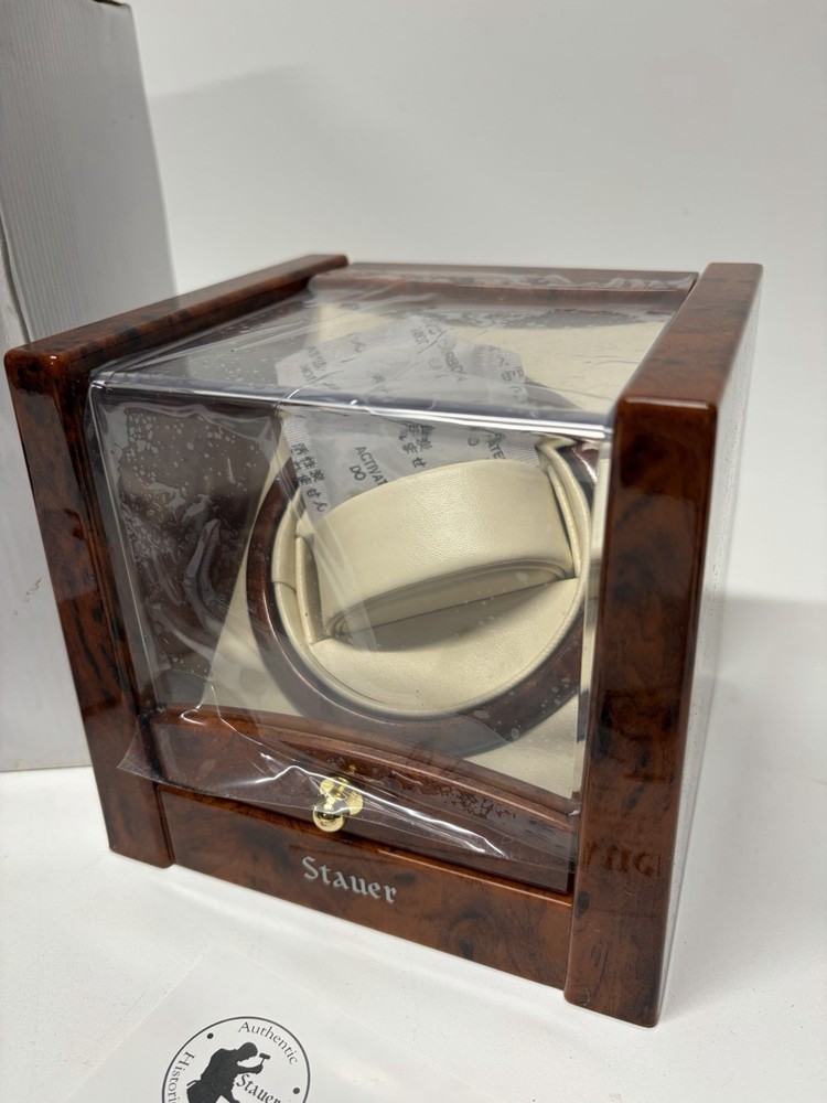 Stauer Automatic Single Watch Winder / Rotating Display Plastic Case New In Box