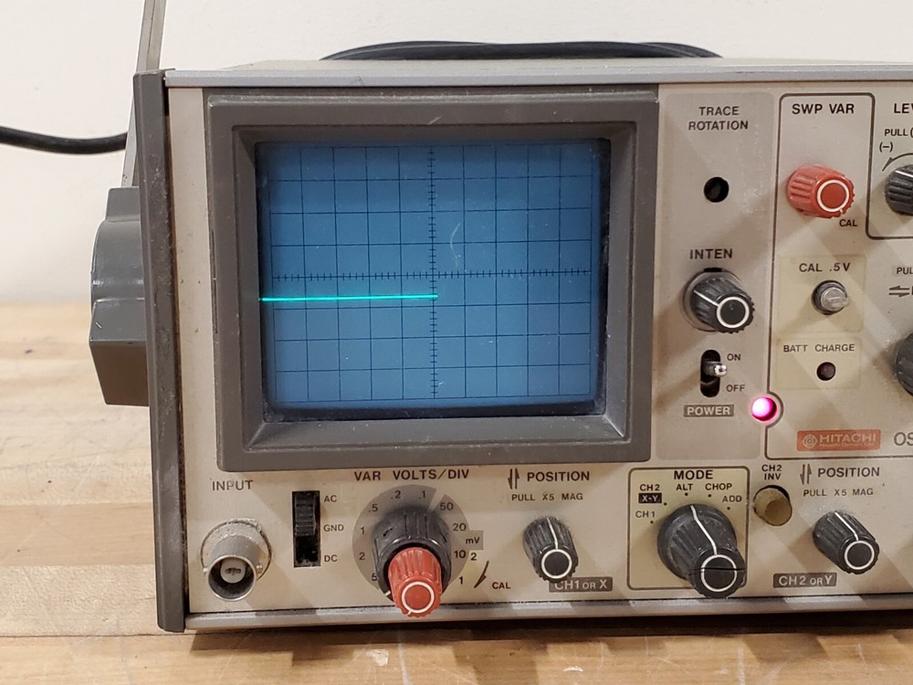 Hitachi Oscilloscope V-209 - Power tested only