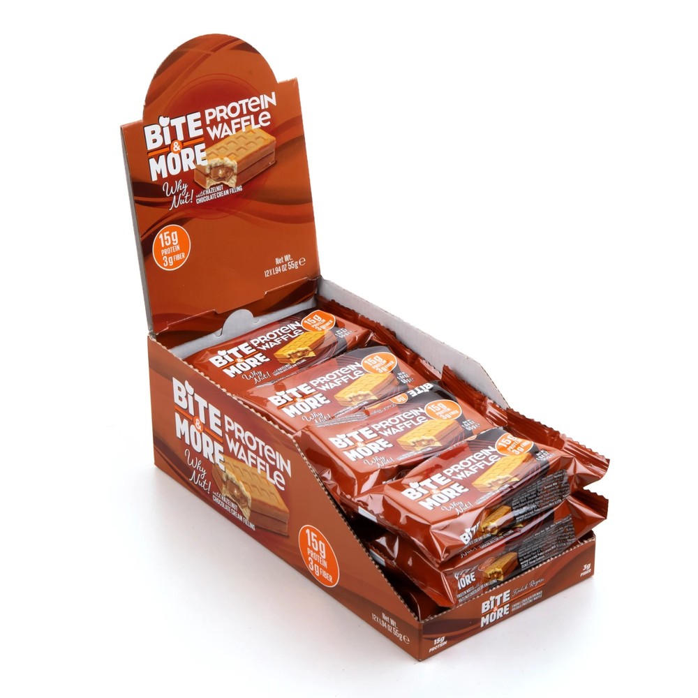 Bite Protein Waffle with Hazel Nut Cream Filling