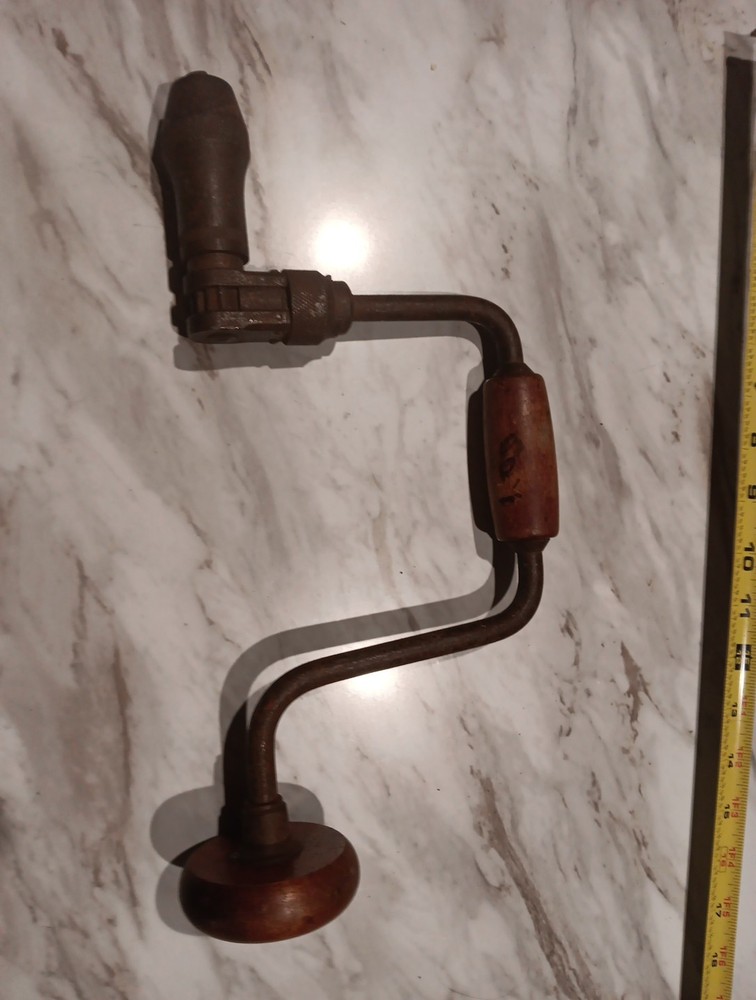 Vintage  Ratcheting  Hand Drill, Working Read Description