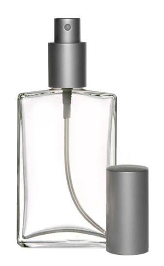 Perfume Cologne Atomizer Empty Glass Bottle Matte Silver Sprayer 100ml 3.4 oz