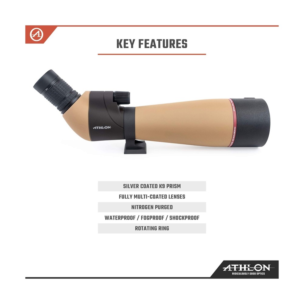 Athlon Optics Talos 20-60x80 Spotter Scope , Black