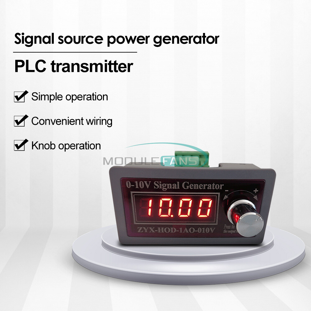 Digital 0-3.3V/0-10V/±10V Adjustable Signal Source Voltage Generator Transmitter