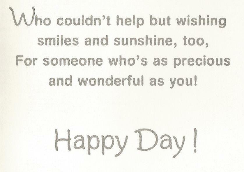 Happy Birthday Sunshine! (B)