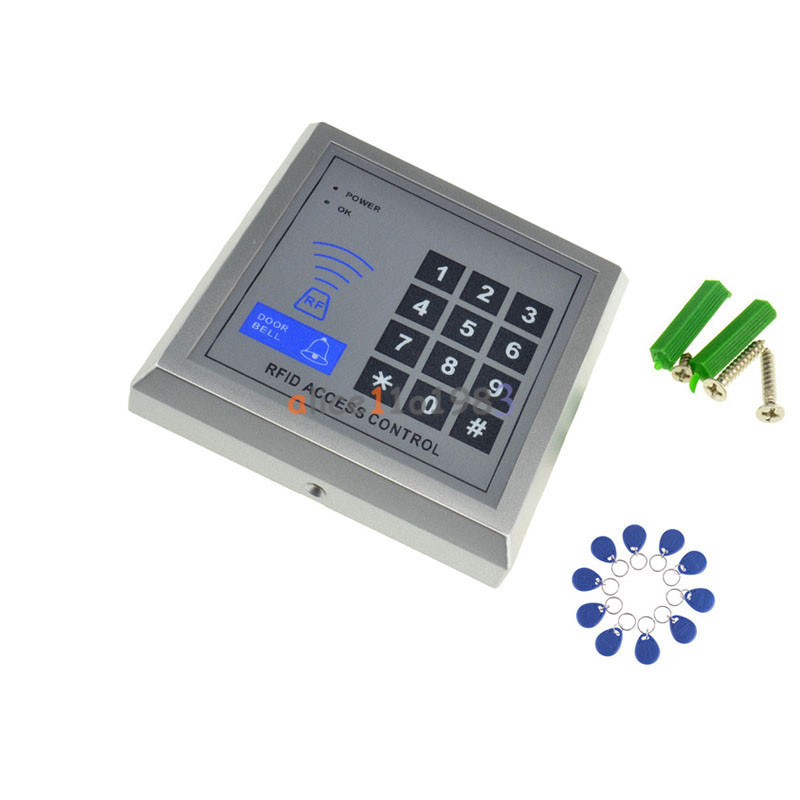 2Pcs Security RFID Proximity Entry Door Lock Access System 500 User +20 Keys