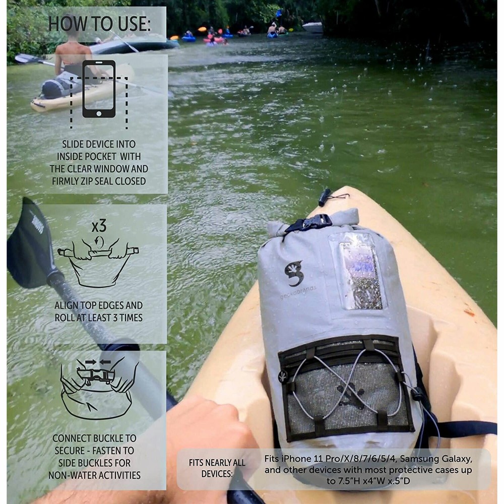 Geckobrands Hydroner 20L Waterproof Backpack