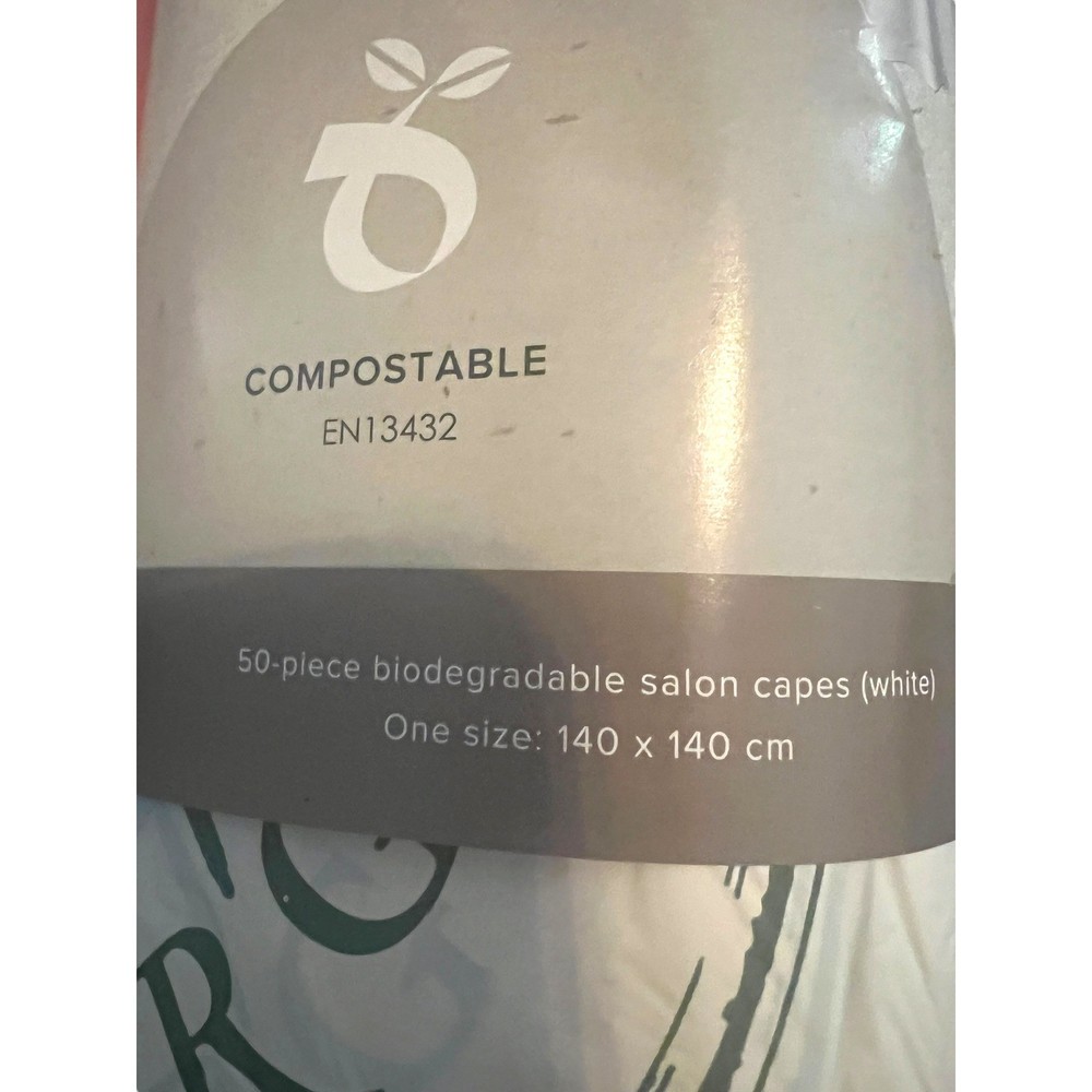 Simply Organic Biodegradable Compostable Salon Capes 50 Pack Single Use