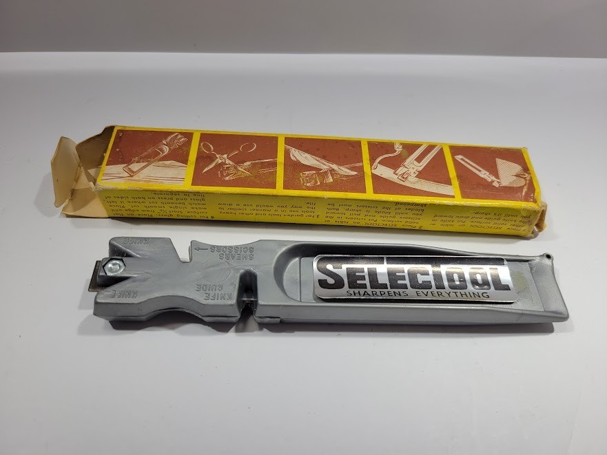 Vintage Western Select Selectool Silver Sharpening Tool Knife Scissors Cutter