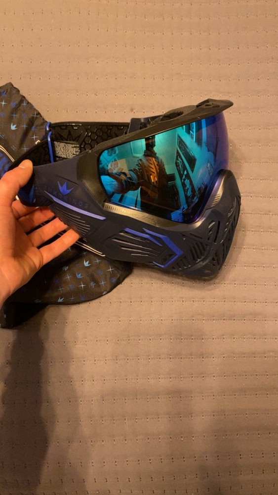 Bunkerkings CMD Paintball Goggle Mask Blue New!