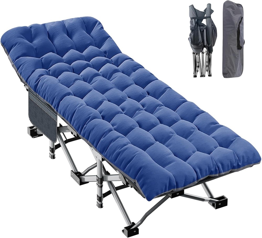 Camping Cot Folding Bed Heavy Duty 900lb Capacity