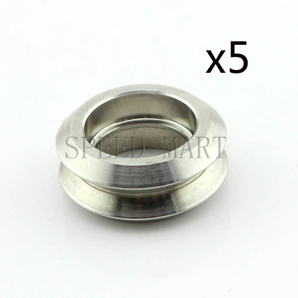 5x SS Dual V Groove Linear Extrusion Sheave 3D Printer RepRap CNC
