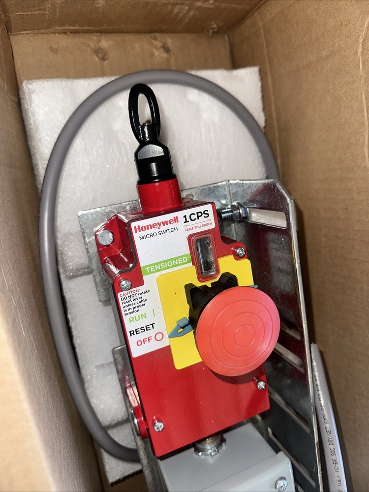 Honeywell Micro Switch Cable-Pull Switch 1CPSA2-F03 w/ Mounting Plate Bracket