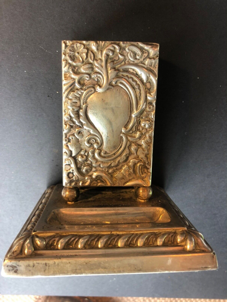 Antique silver Table vesta, bham 1899