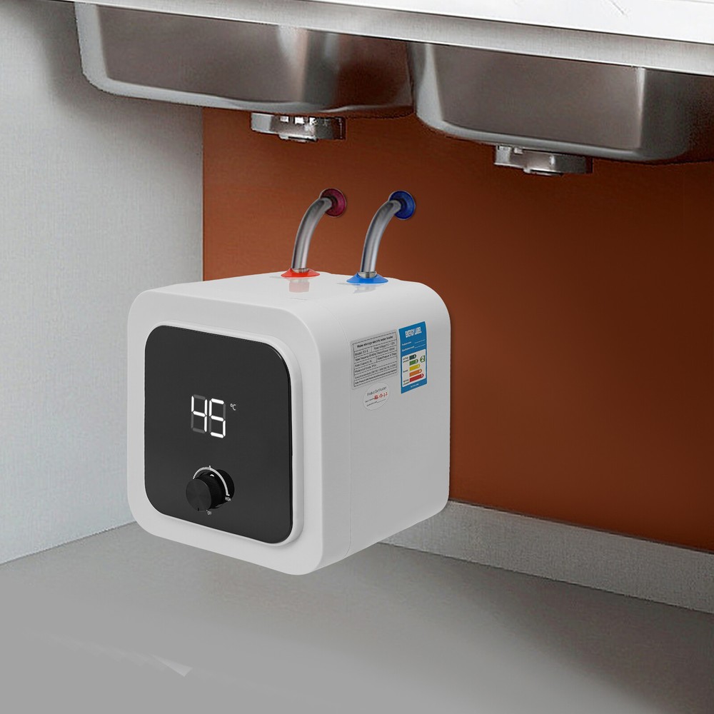 8L 1500W Electric Water Heater Top Outlet Instant Hot Mini Tank Water Heater USA