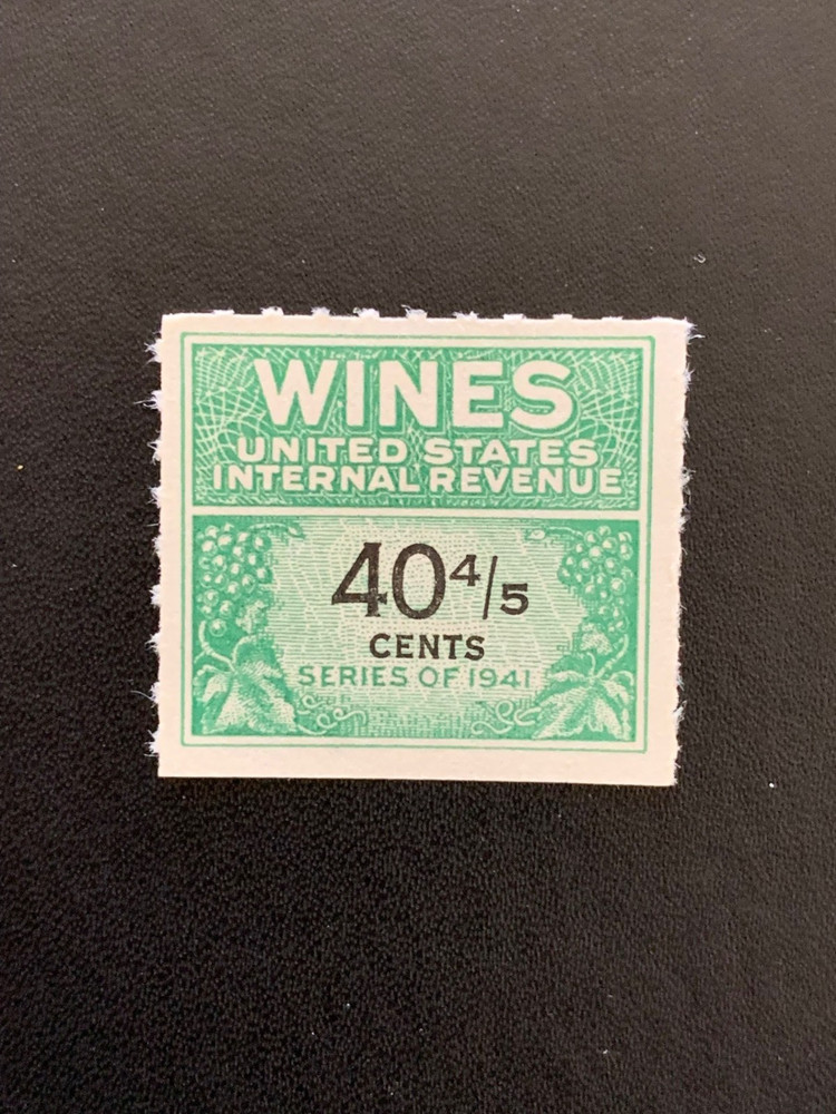 Scott # RE190 - Wines - Revenue - MNH