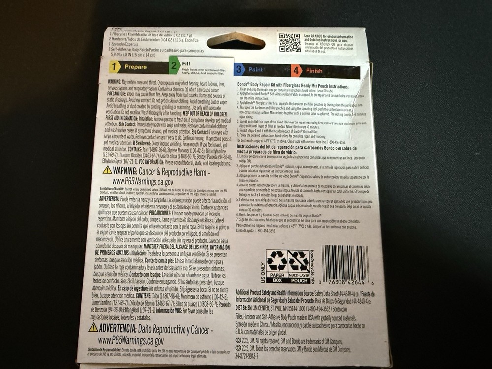 Bondo Body Repair Kit