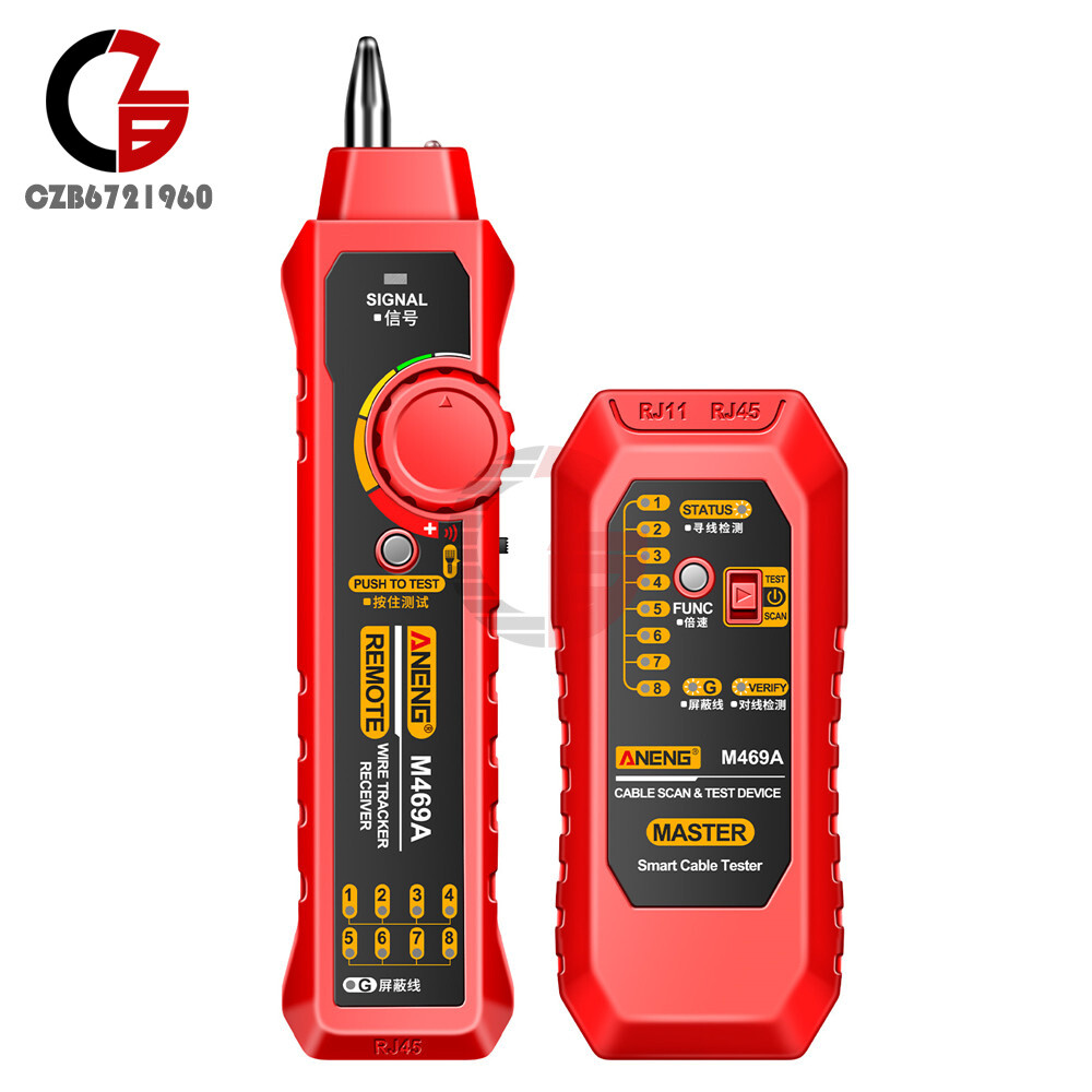ANENG M469A Multifunctional Network Cable Tracker Networking Analyzer RJ11/RJ45