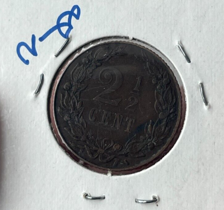1906 Netherlands 2 1/2 Cents L2