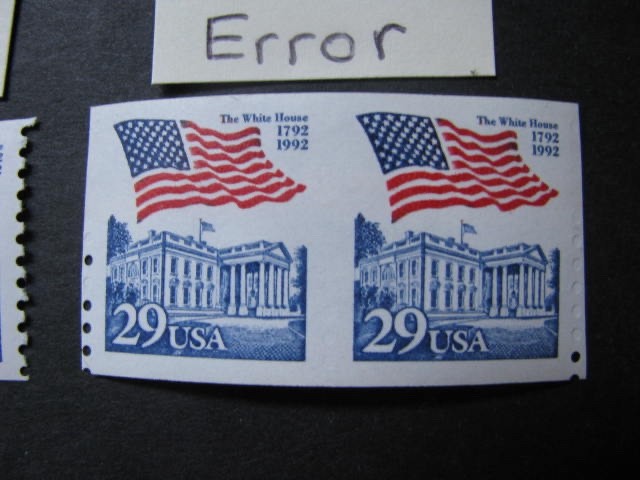 US Stamp Scott # 2609 Imperf. Between Error..Free International Shipping!