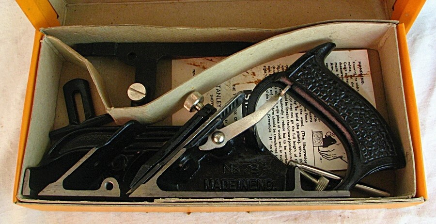 STANLEY 78 RABBET PLANE w BOX & INSTRUCTIONS !UNUSED!