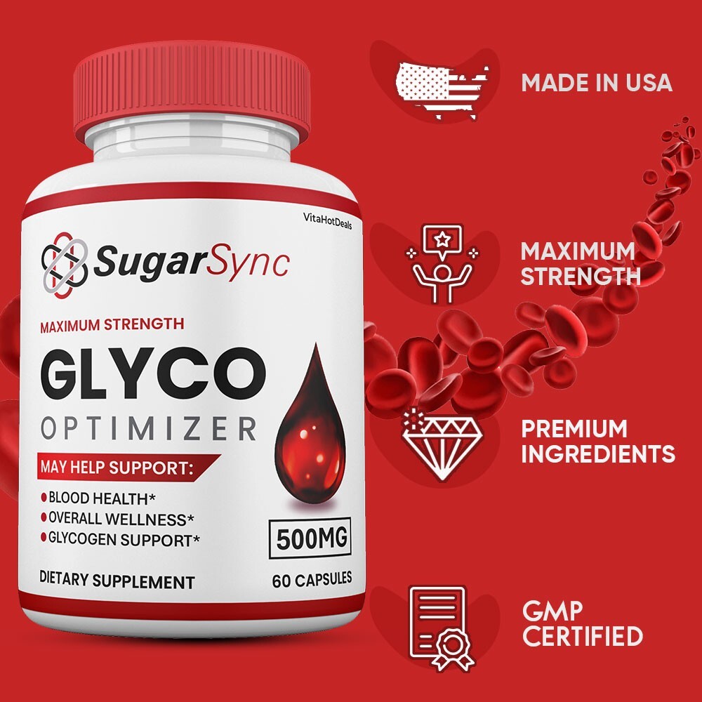 Sugar Sync Glyco Capsules, SugarSync Optimizer Max Strength Supplement (2 Pack)