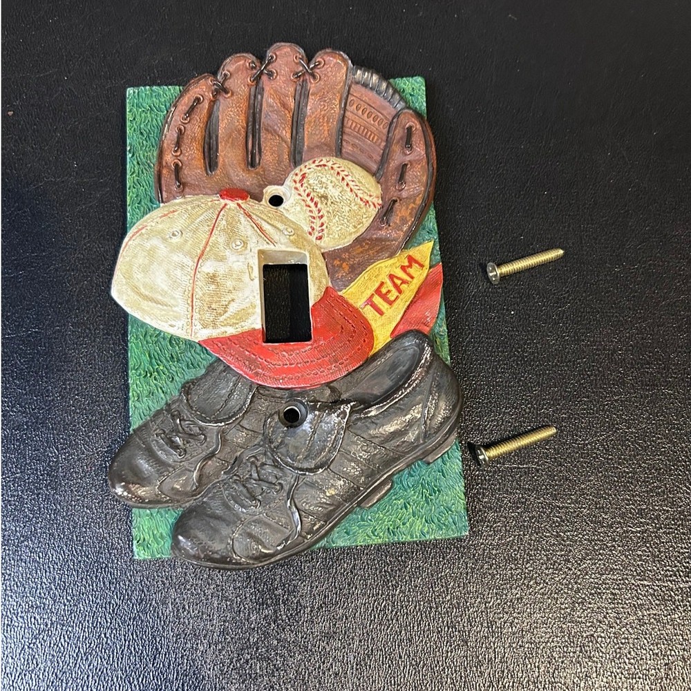 Vintage Baseball Switchplate