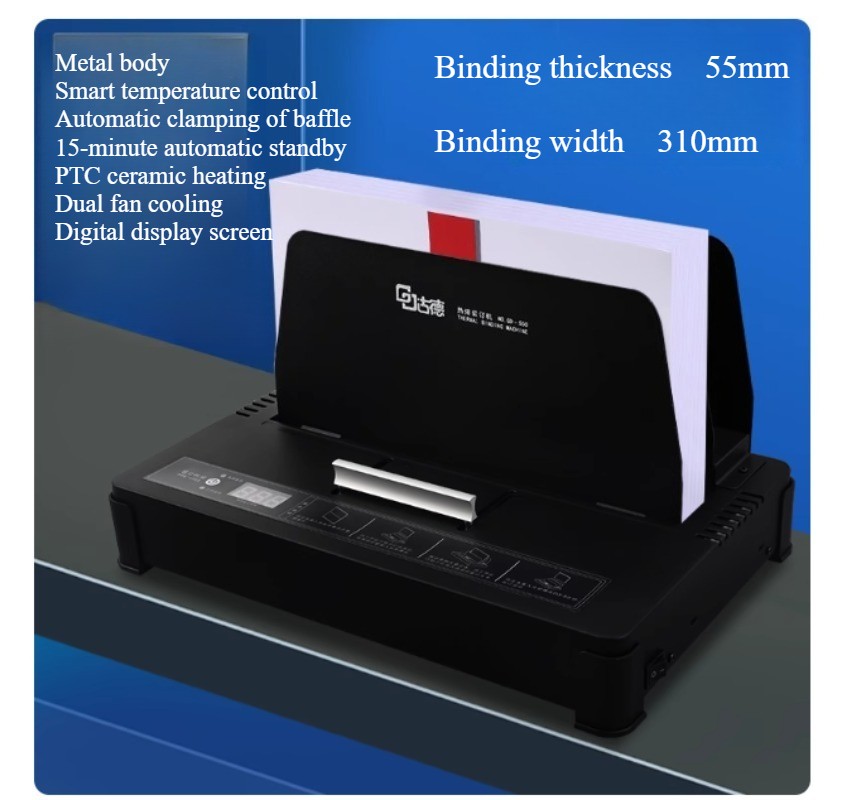 Small Wireless Binding Machine Hot Melt Bid Document Binding Machine.