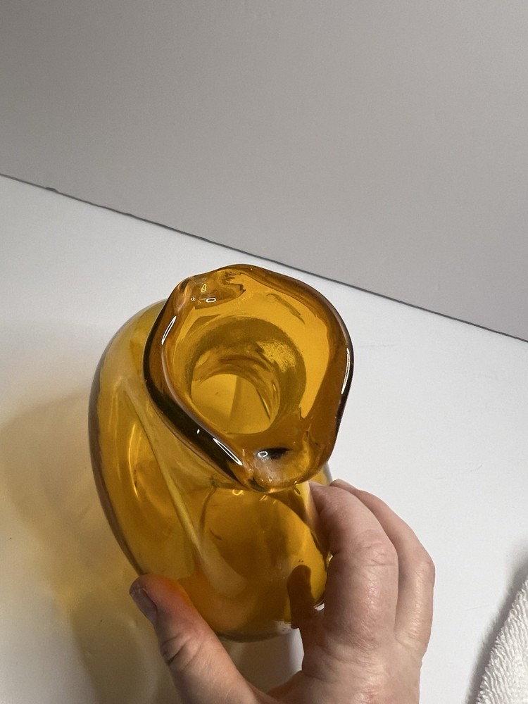 Blenko Amber Glass Decanter