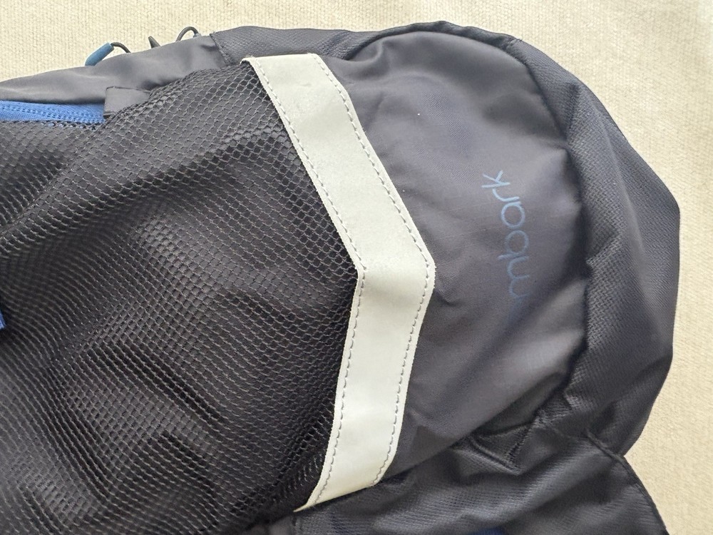 Embark Hydration Backpack Black Blue Reflective Accents Lightweight Hiking Pack