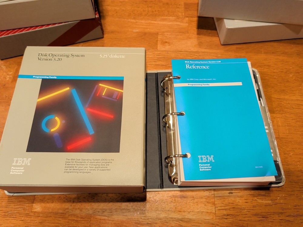 IBM Disk Operating System DOS Version 3.20 5.25" Software & References Untested