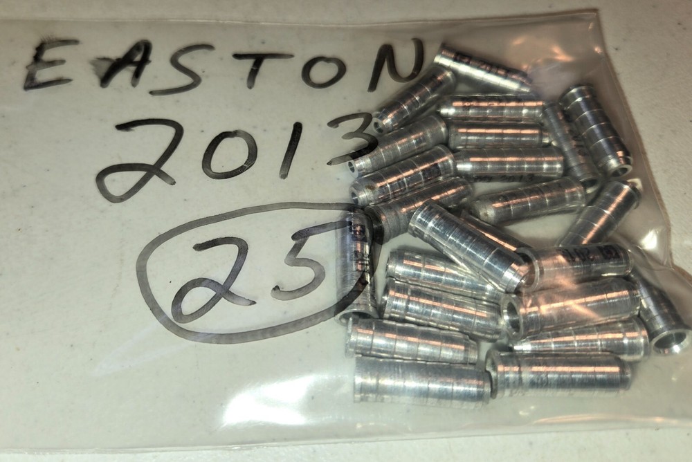 (25) Easton 2013 Aluminum Arrow Inserts, 25 Pack