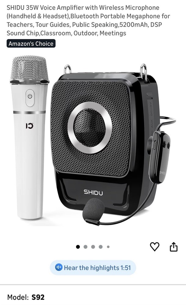 shidu voice amplifier