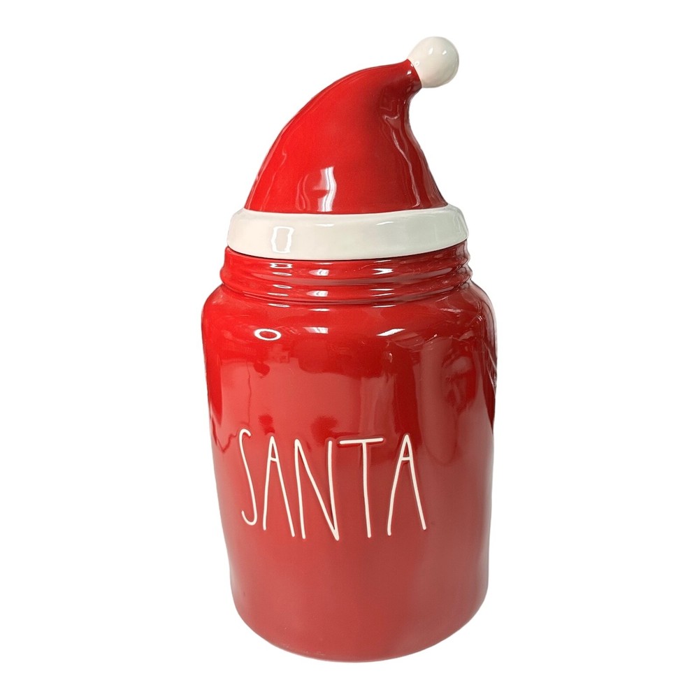Rae Dunn "SANTA" Figural Canister