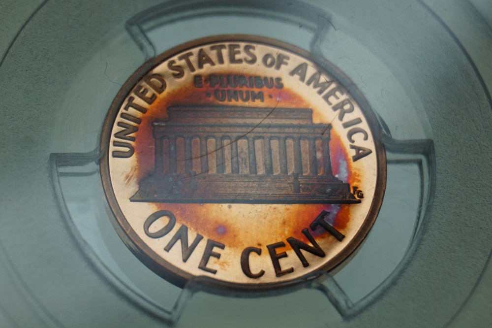Rainbow Toned -- 1997 S 1c PCGS PR69RD DCAM #RT2