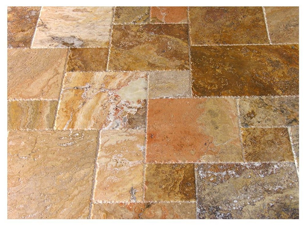 Scabos Travertine Versailles / Ashlar Pattern Tiles