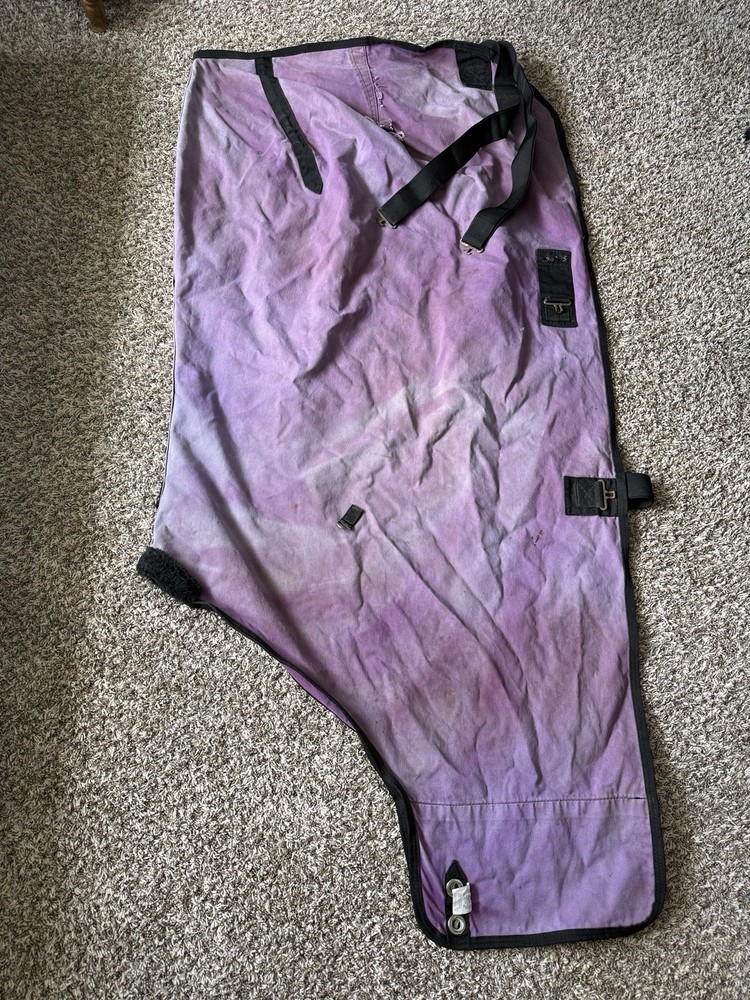 72” Custom Purple Canvas Cotton Stable Blanket