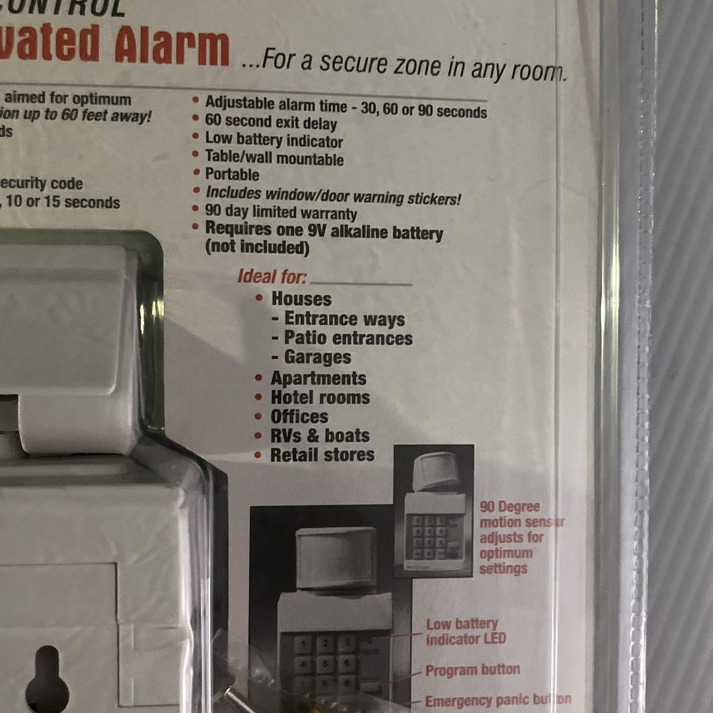 Motion Activated Alarm Hs-5300 Security System