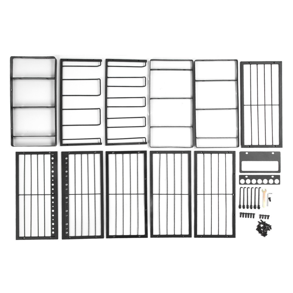 Power Tool Storage Rack Wall Mount 4 Layer Garage Organizer Heavy Duty