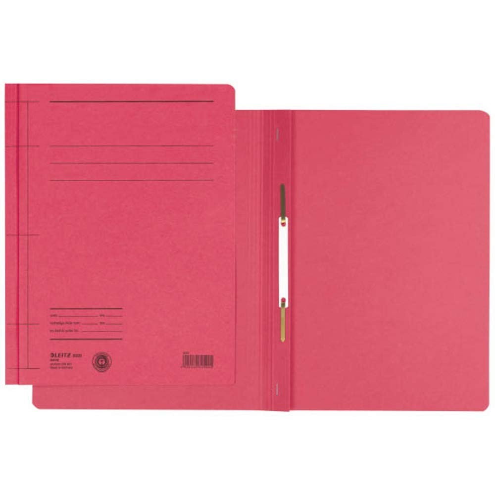 Leitz Cardboard Binder, A4, Red – (Ring Binders A4 Ring Binder Red, Red, Red, A4