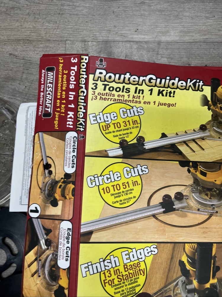 Router Guide Kit 3 Tools In One Kit Milescraft 1223