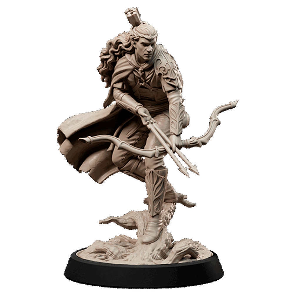 D&D Saevel Elf Ranger 32mm Scale Mini TTRPG