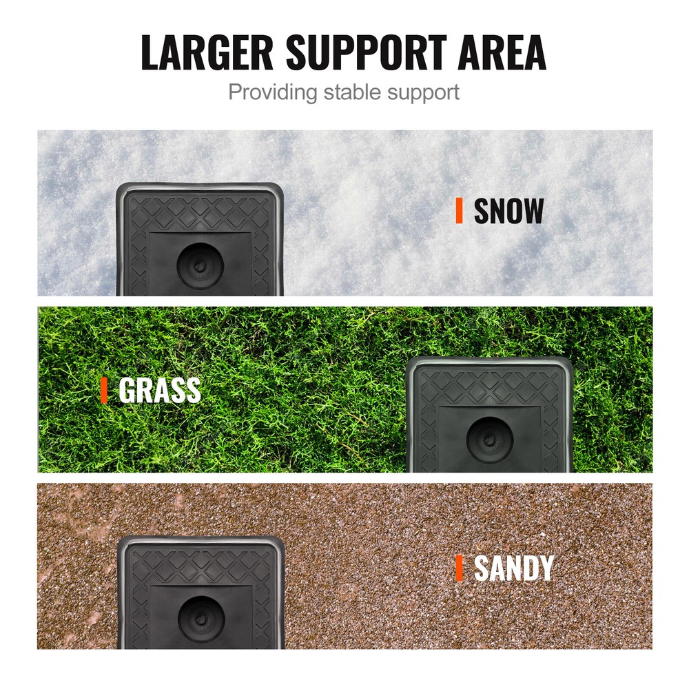 4-Pack Trailer Jack Blocks 6000LBS RV Leveling Block RV Camper Stabilizer Stands