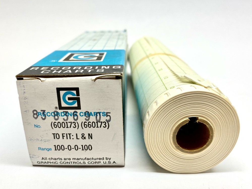 Graphic Controls 600173 Chart Paper 100-0-0-100 Range